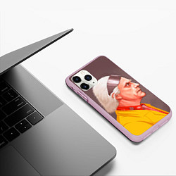 Чехол iPhone 11 Pro матовый Доктор Браун, цвет: 3D-розовый — фото 2