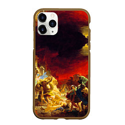 Чехол iPhone 11 Pro матовый Брюллов Последний день Помпеи, цвет: 3D-коричневый