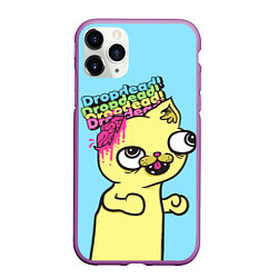 Чехол iPhone 11 Pro матовый Drop Dead: Wild Cat, цвет: 3D-фиолетовый