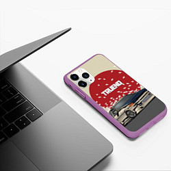 Чехол iPhone 11 Pro матовый Toyota Trueno ae86, цвет: 3D-фиолетовый — фото 2