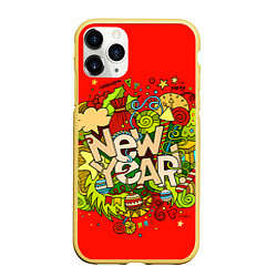 Чехол iPhone 11 Pro матовый New Year