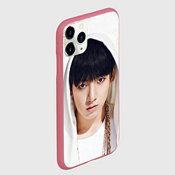 Чехол iPhone 11 Pro матовый Jeon Jung Kook, цвет: 3D-малиновый — фото 2