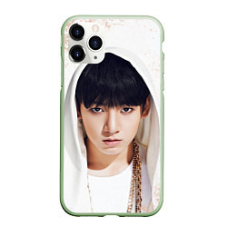 Чехол iPhone 11 Pro матовый Jeon Jung Kook, цвет: 3D-салатовый