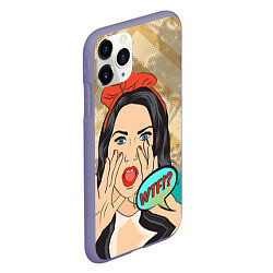 Чехол iPhone 11 Pro матовый POP ART, цвет: 3D-серый — фото 2