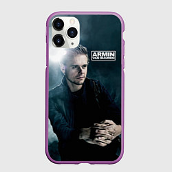 Чехол iPhone 11 Pro матовый Armin Van Buuren, цвет: 3D-фиолетовый