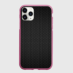 Чехол iPhone 11 Pro матовый Metal Texture, цвет: 3D-малиновый