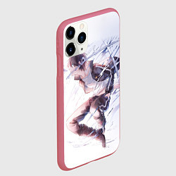 Чехол iPhone 11 Pro матовый Бездомный бог, цвет: 3D-малиновый — фото 2
