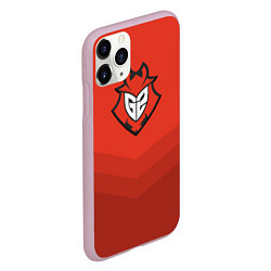 Чехол iPhone 11 Pro матовый G2 eSports Uniform, цвет: 3D-розовый — фото 2