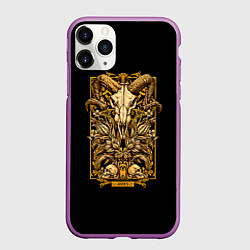 Чехол iPhone 11 Pro матовый Овен, цвет: 3D-фиолетовый