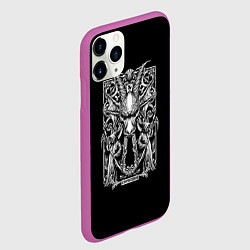 Чехол iPhone 11 Pro матовый Козерог, цвет: 3D-фиолетовый — фото 2