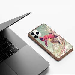 Чехол iPhone 11 Pro матовый Сноуборд, цвет: 3D-коричневый — фото 2