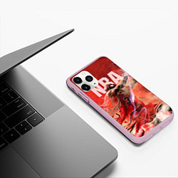 Чехол iPhone 11 Pro матовый Спорт NBA, цвет: 3D-розовый — фото 2
