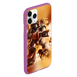 Чехол iPhone 11 Pro матовый Серый рыцарь, цвет: 3D-фиолетовый — фото 2