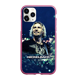 Чехол iPhone 11 Pro матовый Nickelback: Chad Kroeger, цвет: 3D-малиновый