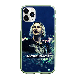 Чехол iPhone 11 Pro матовый Nickelback: Chad Kroeger, цвет: 3D-салатовый