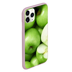 Чехол iPhone 11 Pro матовый Яблочная, цвет: 3D-розовый — фото 2