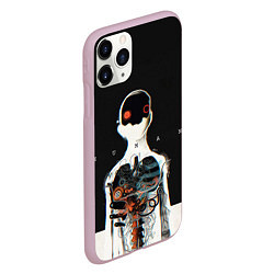 Чехол iPhone 11 Pro матовый Three Days Grace: Skeleton, цвет: 3D-розовый — фото 2