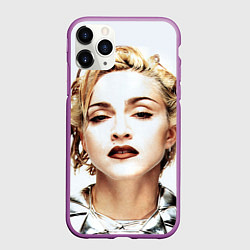 Чехол iPhone 11 Pro матовый Мадонна, цвет: 3D-фиолетовый