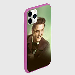 Чехол iPhone 11 Pro матовый Elvis Young, цвет: 3D-фиолетовый — фото 2