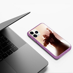 Чехол iPhone 11 Pro матовый Горшок, цвет: 3D-фиолетовый — фото 2