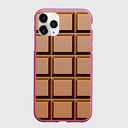 Чехол iPhone 11 Pro матовый Шоколад, цвет: 3D-малиновый