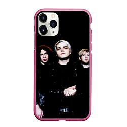 Чехол iPhone 11 Pro матовый My Chemical Romance, цвет: 3D-малиновый