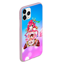 Чехол iPhone 11 Pro матовый No Game No Life, цвет: 3D-розовый — фото 2