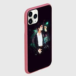 Чехол iPhone 11 Pro матовый Michael Jackson, цвет: 3D-малиновый — фото 2