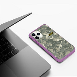 Чехол iPhone 11 Pro матовый B III +, цвет: 3D-фиолетовый — фото 2