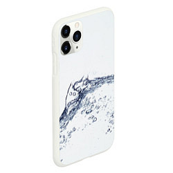 Чехол iPhone 11 Pro матовый Белая вода, цвет: 3D-белый — фото 2