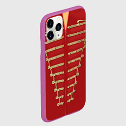 Чехол iPhone 11 Pro матовый Пиджак Майкла Джексона, цвет: 3D-фиолетовый — фото 2