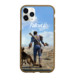 Чехол iPhone 11 Pro матовый Fallout 4: Welcome Home, цвет: 3D-коричневый