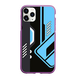 Чехол iPhone 11 Pro матовый CS:GO Vulcan, цвет: 3D-фиолетовый