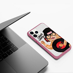 Чехол iPhone 11 Pro матовый Самая Самая, цвет: 3D-малиновый — фото 2