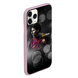 Чехол iPhone 11 Pro матовый Leo Messi, цвет: 3D-розовый — фото 2