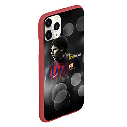Чехол iPhone 11 Pro матовый Leo Messi, цвет: 3D-красный — фото 2
