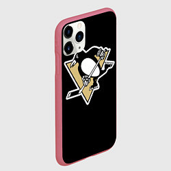 Чехол iPhone 11 Pro матовый Pittsburgh Penguins: Crosby, цвет: 3D-малиновый — фото 2