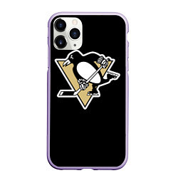 Чехол iPhone 11 Pro матовый Pittsburgh Penguins: Crosby, цвет: 3D-светло-сиреневый