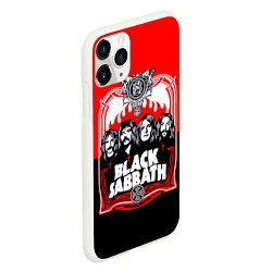 Чехол iPhone 11 Pro матовый Black Sabbath: Red Sun, цвет: 3D-белый — фото 2