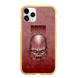 Чехол iPhone 11 Pro матовый DOOM Skull