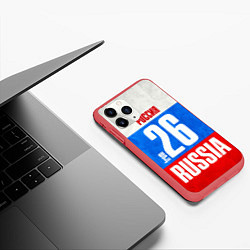 Чехол iPhone 11 Pro матовый Russia: from 26, цвет: 3D-красный — фото 2