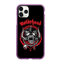 Чехол iPhone 11 Pro матовый Motorhead, цвет: 3D-фиолетовый