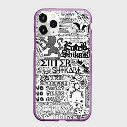 Чехол iPhone 11 Pro матовый Enter Shikari: Words, цвет: 3D-фиолетовый