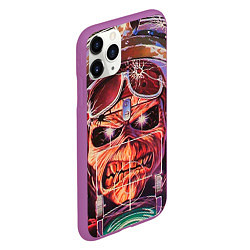 Чехол iPhone 11 Pro матовый Iron Maiden: Dead Rider, цвет: 3D-фиолетовый — фото 2
