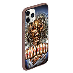 Чехол iPhone 11 Pro матовый Iron Maiden: Maidenfc, цвет: 3D-коричневый — фото 2