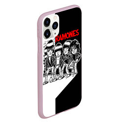 Чехол iPhone 11 Pro матовый Ramones Boys, цвет: 3D-розовый — фото 2