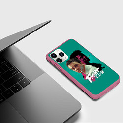 Чехол iPhone 11 Pro матовый Fight Club Stories, цвет: 3D-малиновый — фото 2