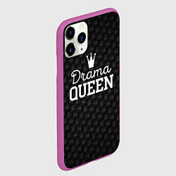 Чехол iPhone 11 Pro матовый Drama queen, цвет: 3D-фиолетовый — фото 2