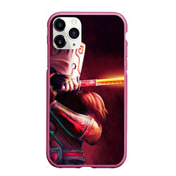 Чехол iPhone 11 Pro матовый Juggernaut, цвет: 3D-малиновый