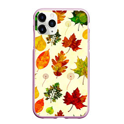 Чехол iPhone 11 Pro матовый Осень, цвет: 3D-розовый